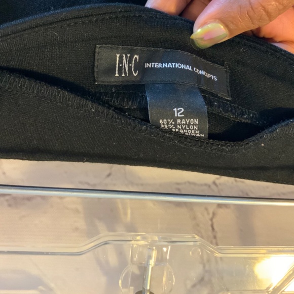 INC International Concepts Black Pencil Skirt - Picture 2 of 3